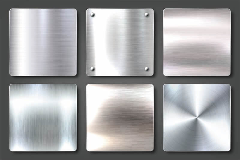 Available surface finishes for sheet metal