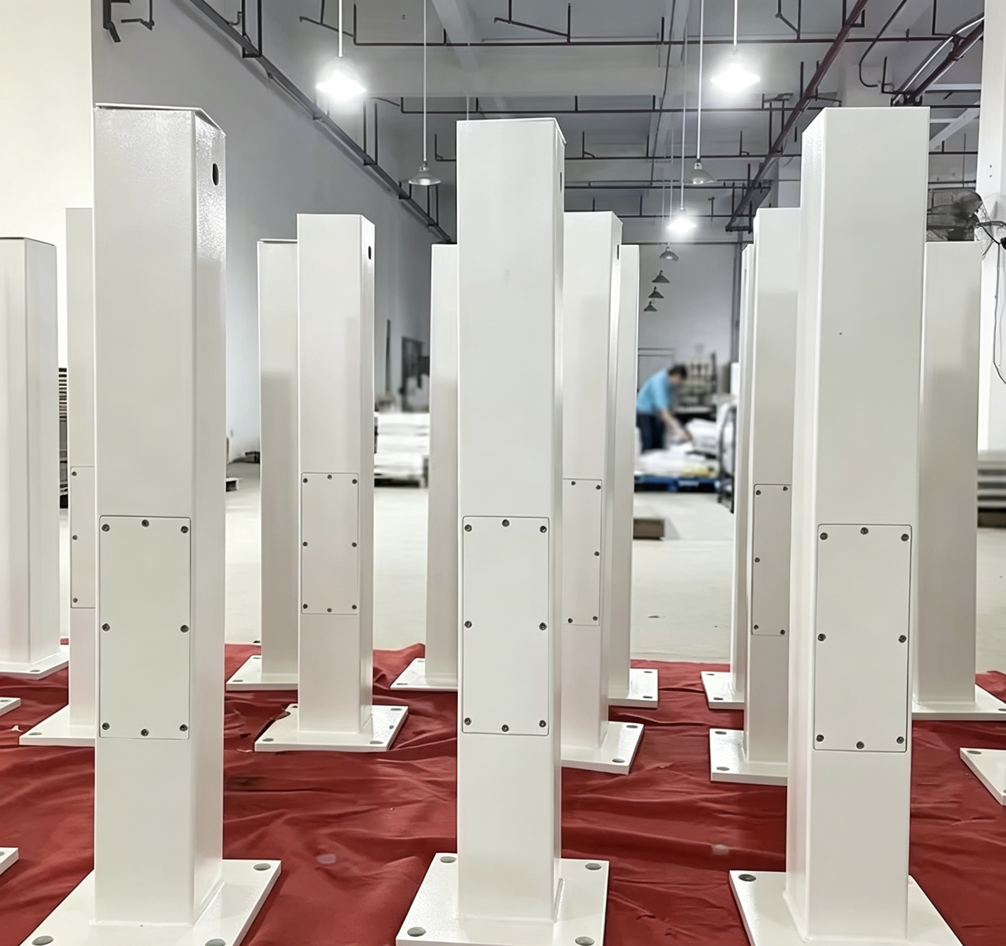 Custom Sheet Metal Fabrication for EV Charging Pile Enclosure Project Custom Sheet Metal Fabrication for EV Charging Pile Enclosure Project